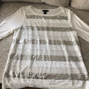 White House Black Market sequin sweater